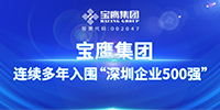 连续多年！宝鹰集团入围“深圳企业500强”